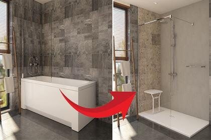 Cambio de bañera por plato de ducha